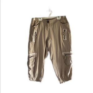 Beige Bebe Capris Pants